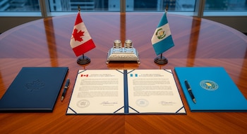 Promoveram a cooperação em vigilância e segurança cibernética com um acordo de segurança entre o Canadá e a Guatemala