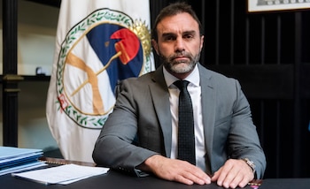 El jefe libertario en el Senado y presidente de la comisión de Presupuesto y Hacienda, Ezequiel Atauche (Adrián Escandar)