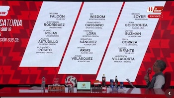 Estos son los 17 jugadores