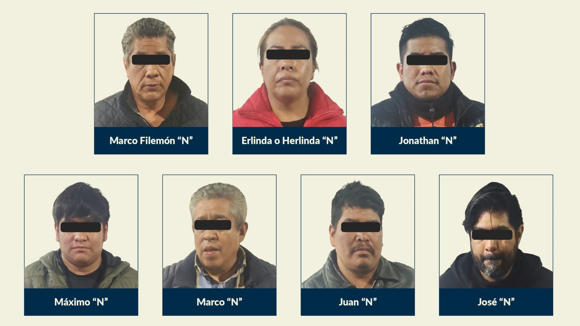 En uno de los casos fueron detenidas 7 personas. Crédito: FGJCDMX