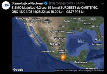 (X: Sismológico Nacional)