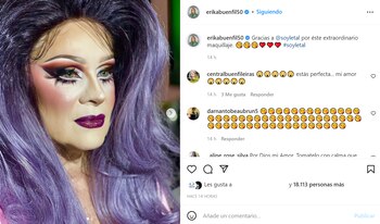 El maquillaje fue obra de