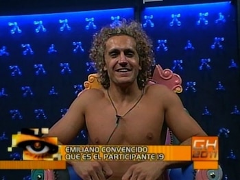 Emiliano Boscatto en el confesionario