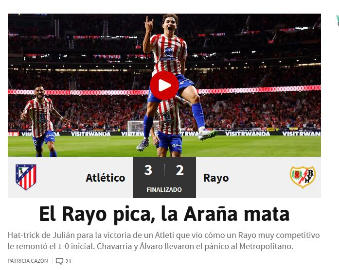 La portada de AS