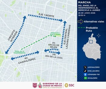 Manifestaciones en Ciudad de México. Crédito: Redes Sociales