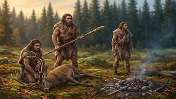 Neandertales en Barcelona: lanzas, mazas y paravientos de madera documentados en 20.000 años de ocupación