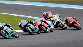 David Alonso, del equipo CFMoto Aspar Team, ganó 10 de 16 carreras disputadas hasta ahora en la temporada de la Moto 3 - crédito Kim Kyung-Hoon/REUTERS