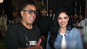 Christian Cueva y Pamela Franco