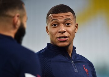 Kylian Mbappe durante el último