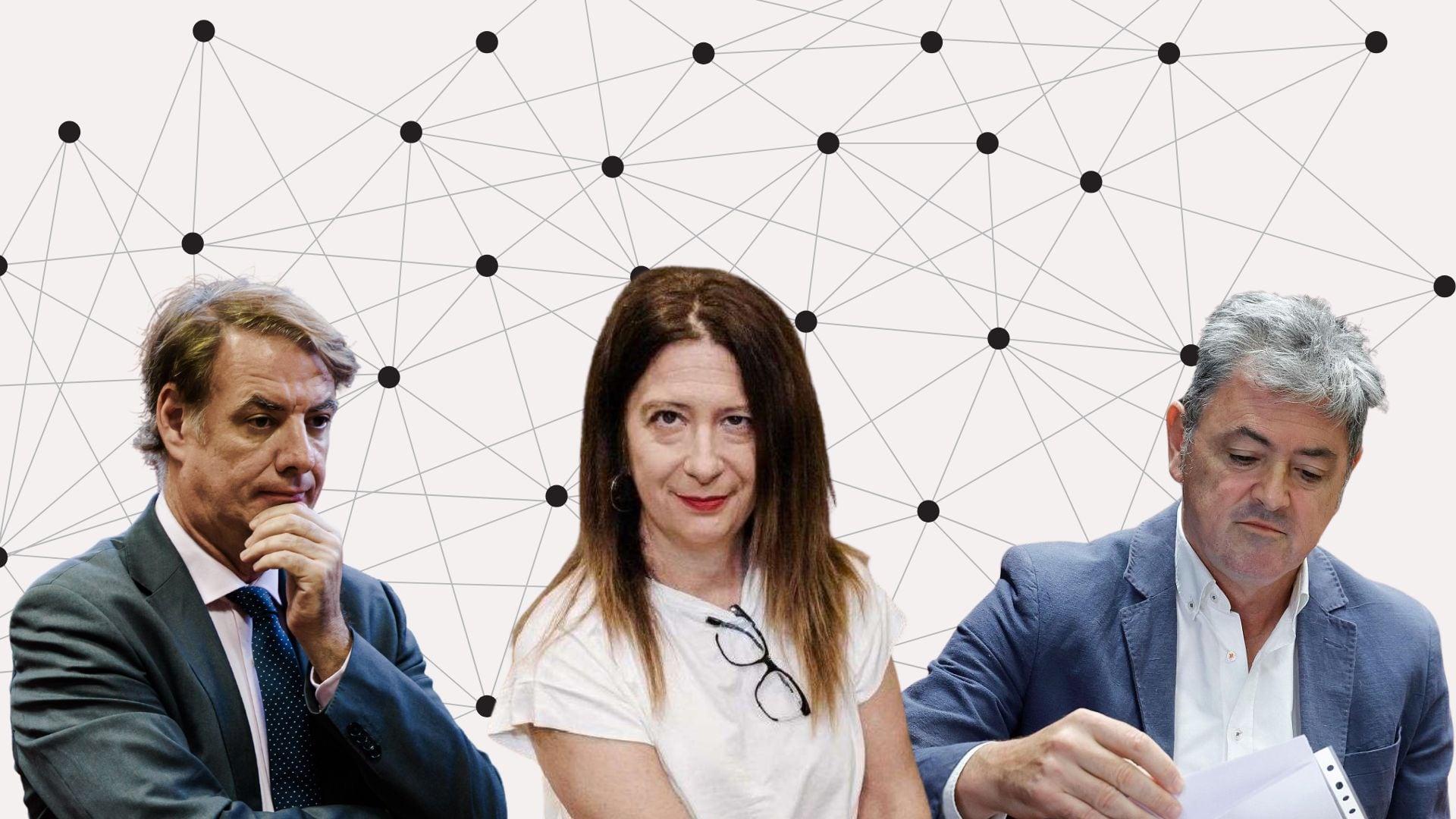 Vicente Fernández, Leire Díez y Antxon Alonso. (Montaje Infobae)