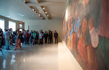 Escena con Jinete, mural de