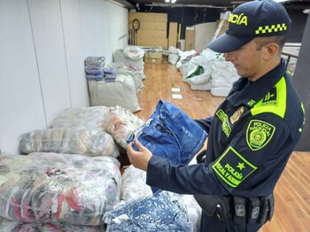 Cayó en Cali ropa de