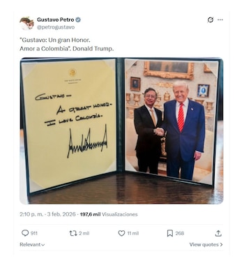 En sus redes sociales, el