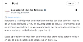 El reporte de las autoridades