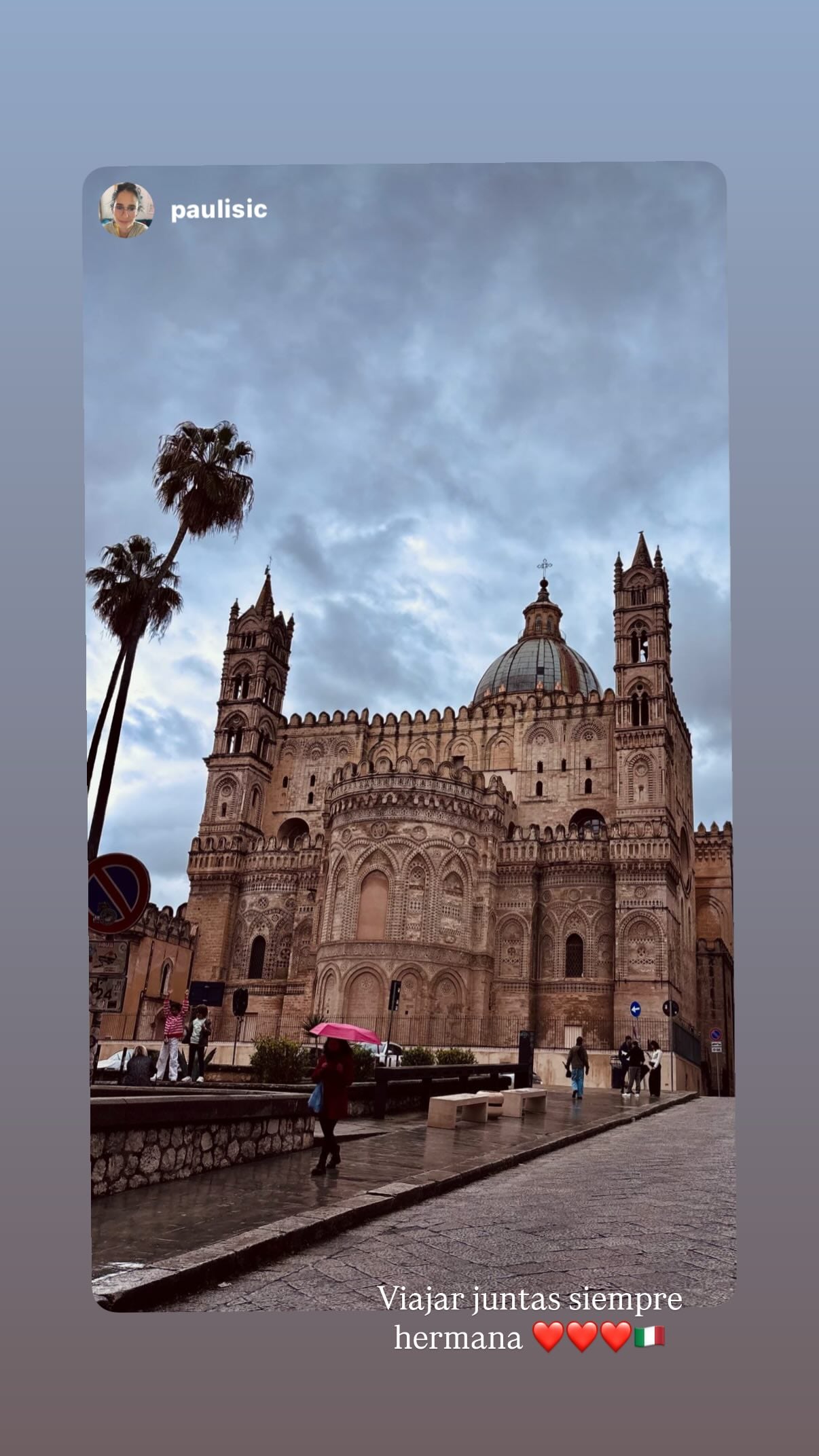 El recorrido incluyó la Cattedrale di Palermo, una majestuosa construcción ubicada en el corazón de la capital siciliana