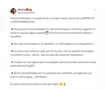 Críticas a Márquez incluyen acusaciones