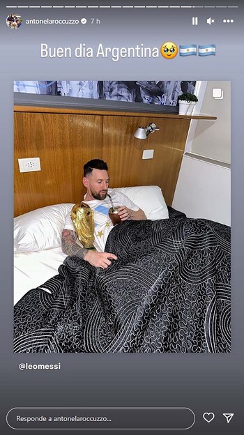 Antonela Roccuzzo reposteó los mensajes