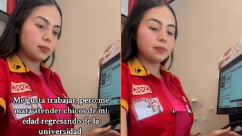 Cajera del Oxxo se viraliza