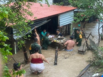 Imagen de los estragos de