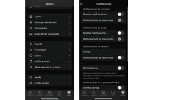 Todas estas opciones se deben