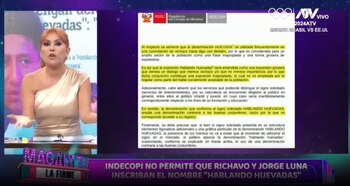 Magaly Medina condena rechazo del registro de marca Hablando Huevadas ante Indecopi. (Captura: Magaly TV La Firme)
