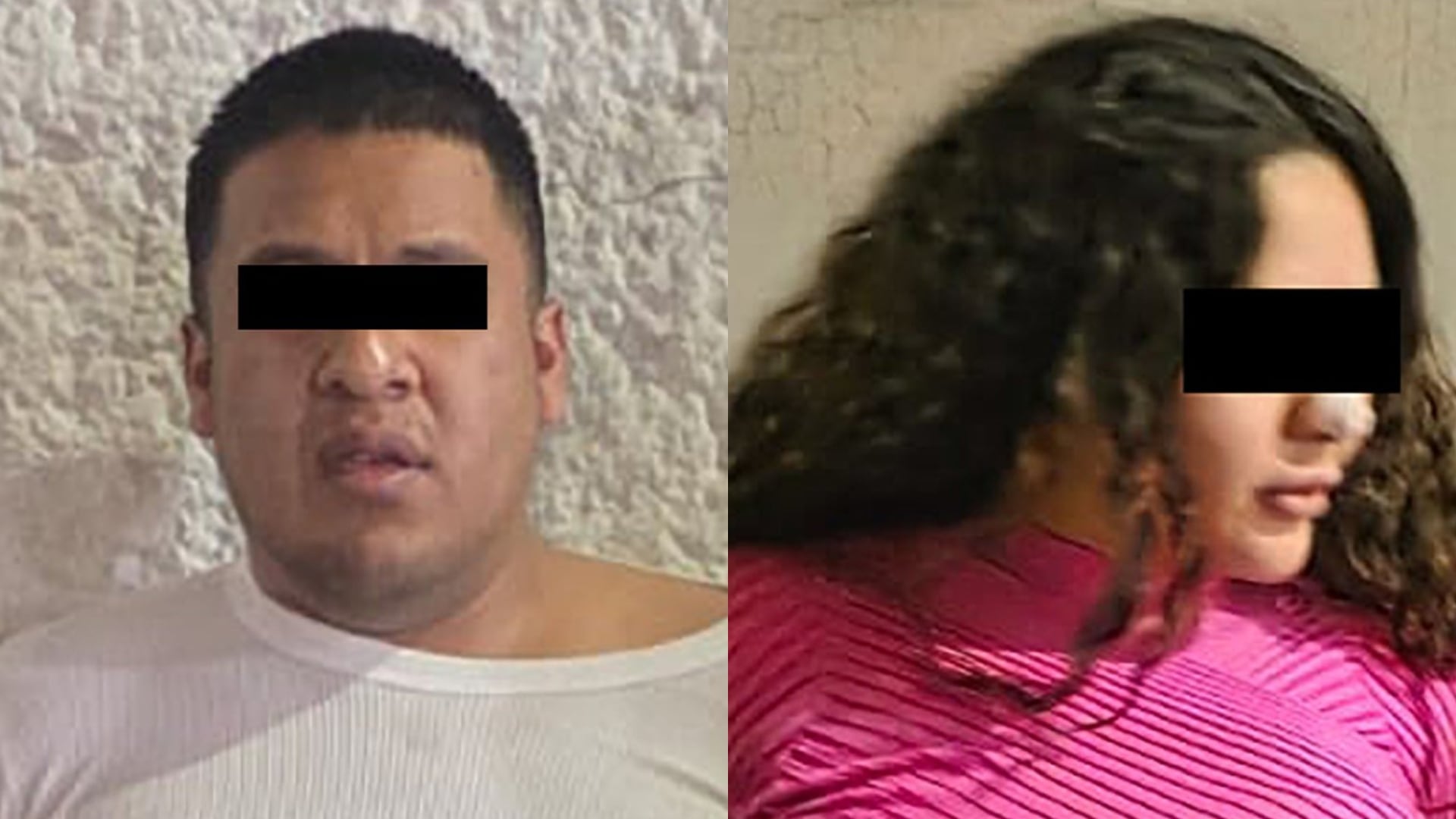 Graciela “N” y Luis “N” fueron detenidos en la colonia San Pedro Xalpa tras exigirle 50 mil pesos a una mujer cuya deuda ya estaba saldada; dispararon cuando ella se negó a pagar. Crédito: Especial