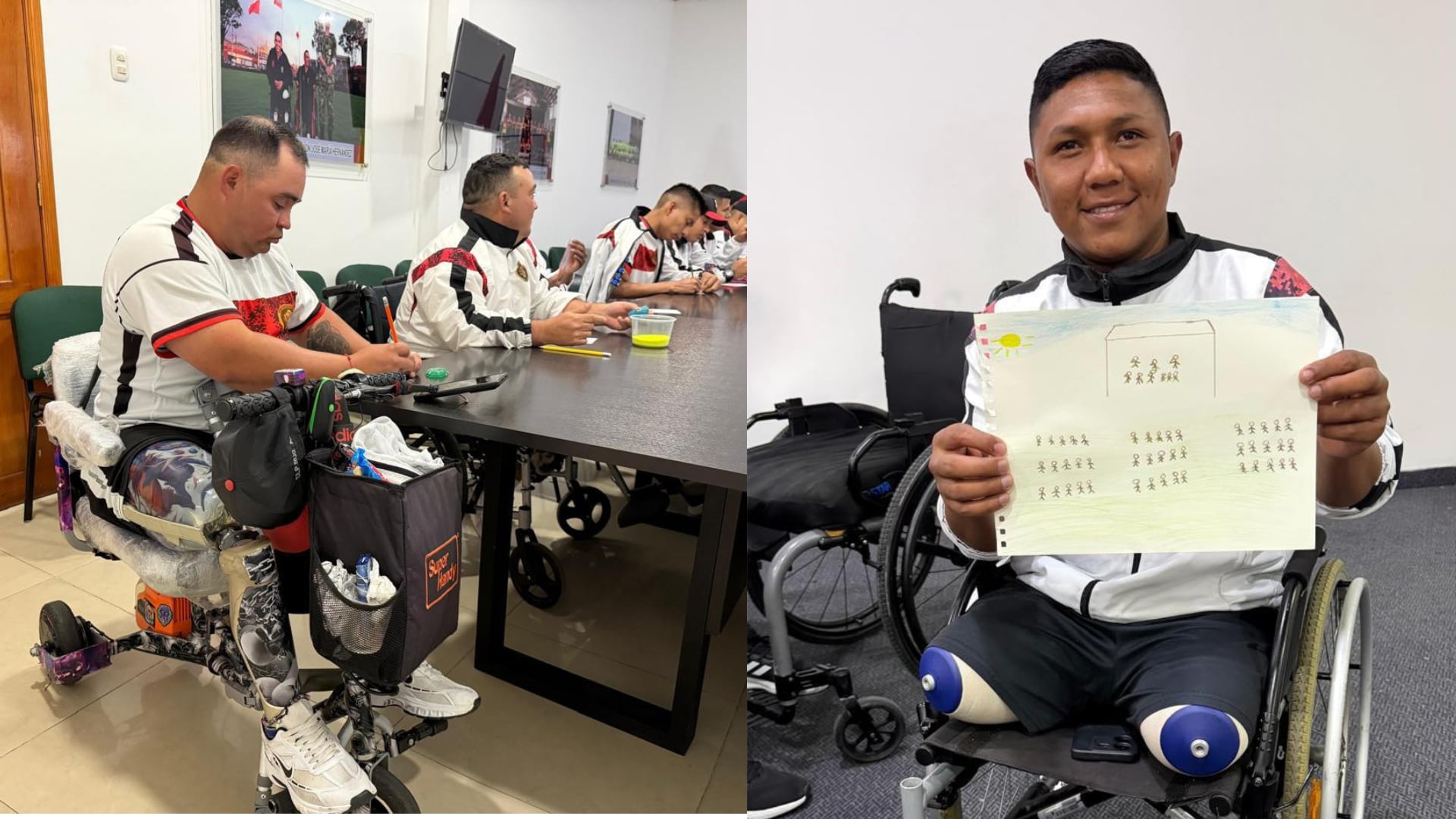 Por medio de dibujos, textos y grabaciones, los militares en recuperación dejan un registro de su legado - crédito suministrado a Infobae