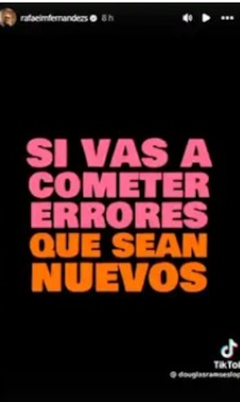 Las frases de Rafael Fernández que encendieron las redes tras la boda de Karla Tarazona. Captura: IG @Rafael Fernández.