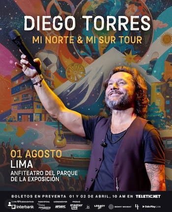 Diego Torres vuelve a Lima este 2026.