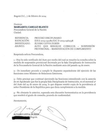 El canciller, finalmente, después de