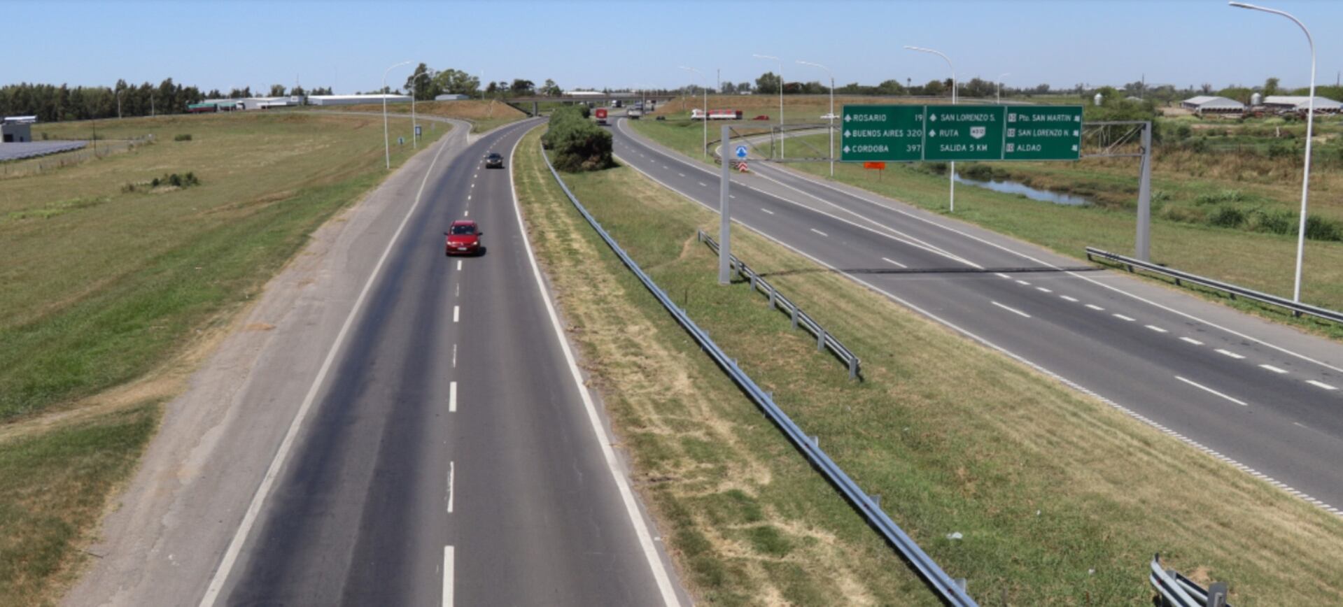 La Autopista Rosario-Santa Fe donde actuaban los dos hombres condenados a cinco años