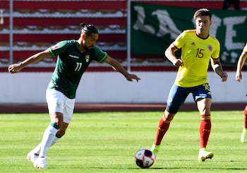 LA PAZ, BOLIVIA. 2 de septiembre de 2021. Bolivia y Colombia se enfrentaron en el estadio Hernando Siles, de la Paz, en juego válido por la novena fecha de las Eliminatorias Sudamericanas a la Copa Mundial de la Fifa Catar 2022. (Cortesía FCF)