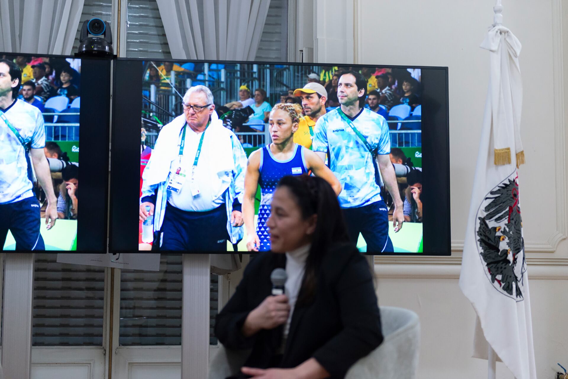 La luchadora Patricia Alejandra Bermúdez es nueva Personalidad Destacada del Deporte en la Ciudad de Buenos Aires (Foto: LegisCABA/Laura Palmiotti).
