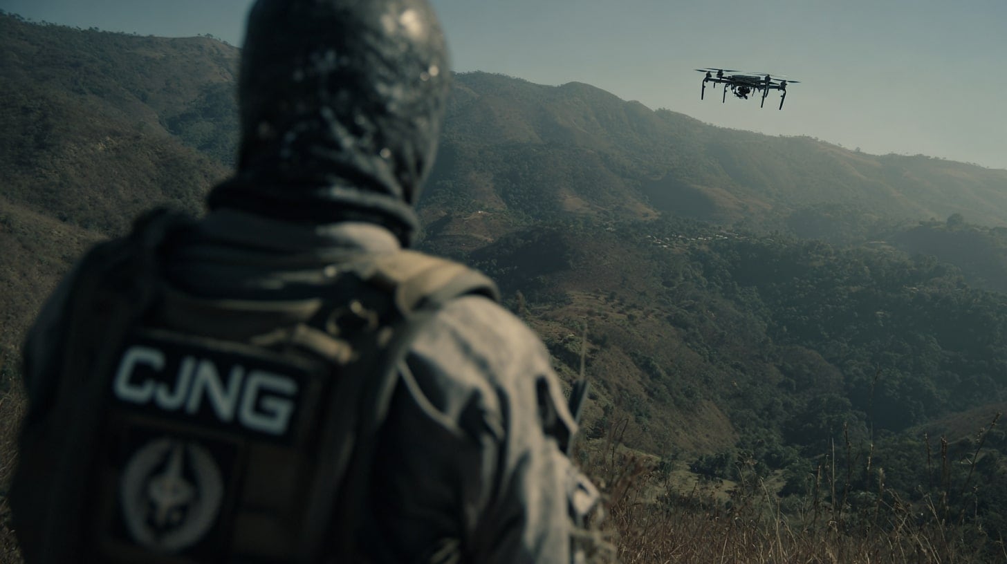 Operadores droneros del CJNG emplean drones modificados para ataques aéreos y operaciones de vigilancia en zonas controladas. - (Imagen Ilustrativa Infobae)