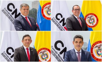 Arriba: Jorge Enrique Rozo (Izq.)