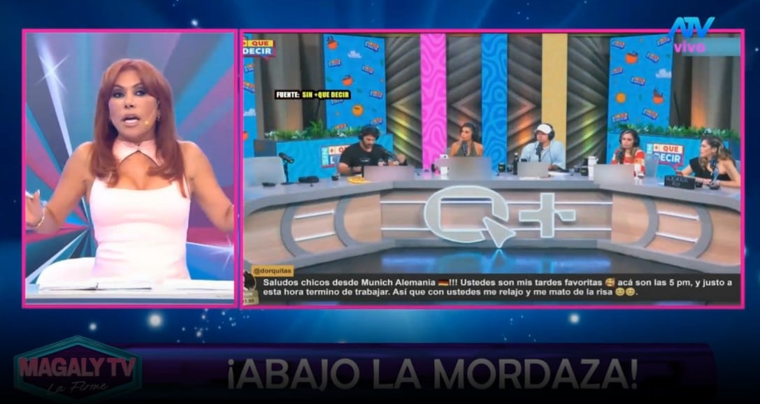 Magaly Medina lanza contundente reflexión sobre las críticas y respalda a María Pía Copello: “Esto no funciona de esta manera”. Captura: Magaly TV La Firme.
