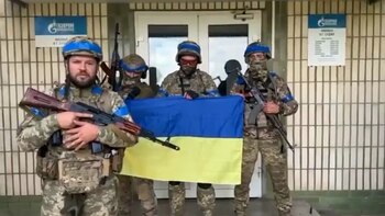 Los soldados ucranianos capturaron una