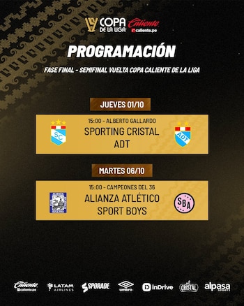 Programación de los partidos de vuelta de semifinales de la Copa de la Liga 2026.