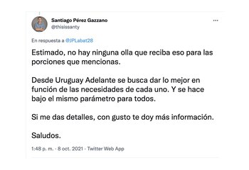 Pérez Gazzano desmintió que se