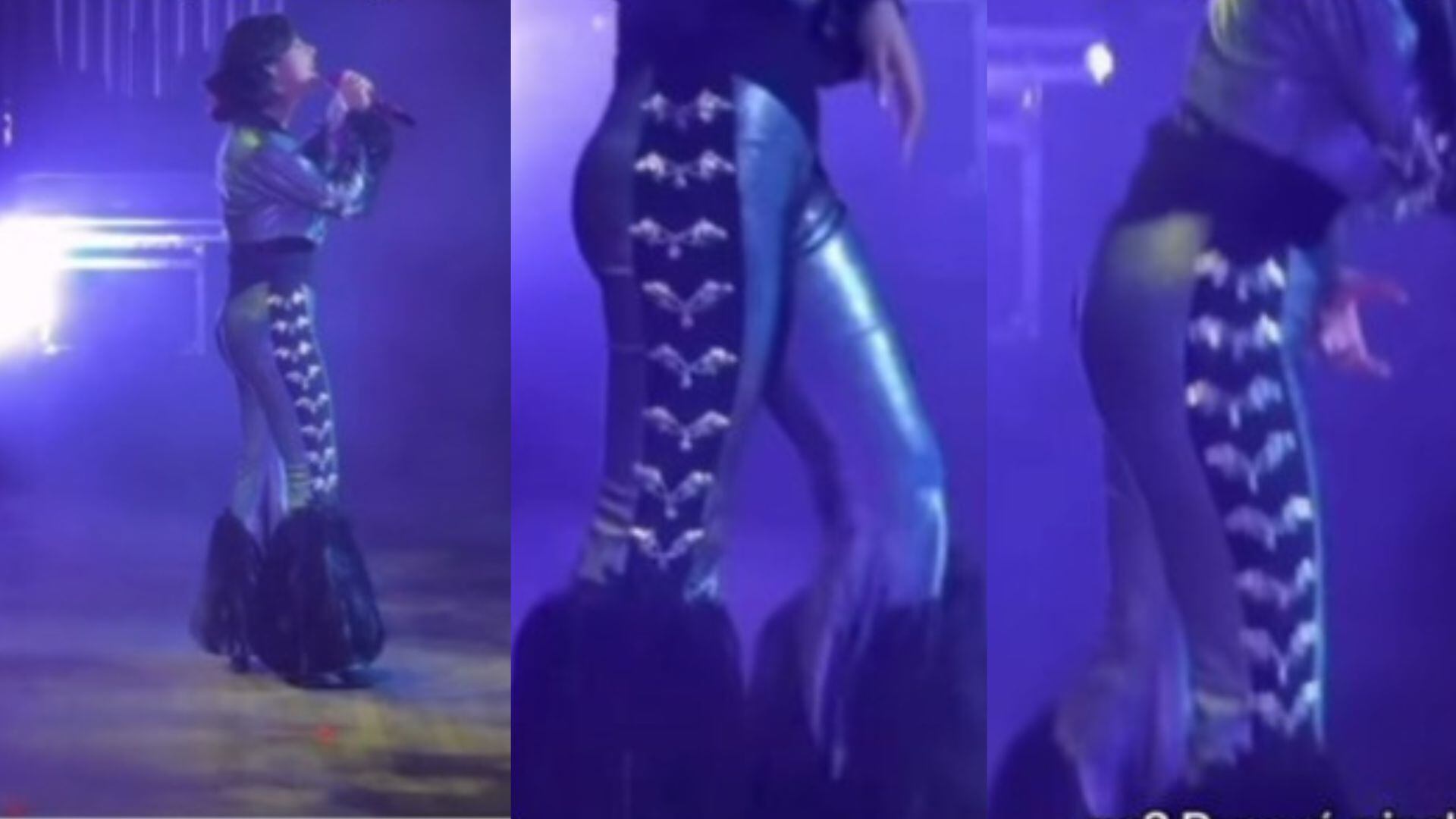 En redes sociales, internautas llenaron de comentarios los fragmentos del video donde Pepe enfoca el cuerpo de su hija.(Captura de pantalla TikTok)