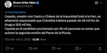 Las declaraciones del exmandatario se