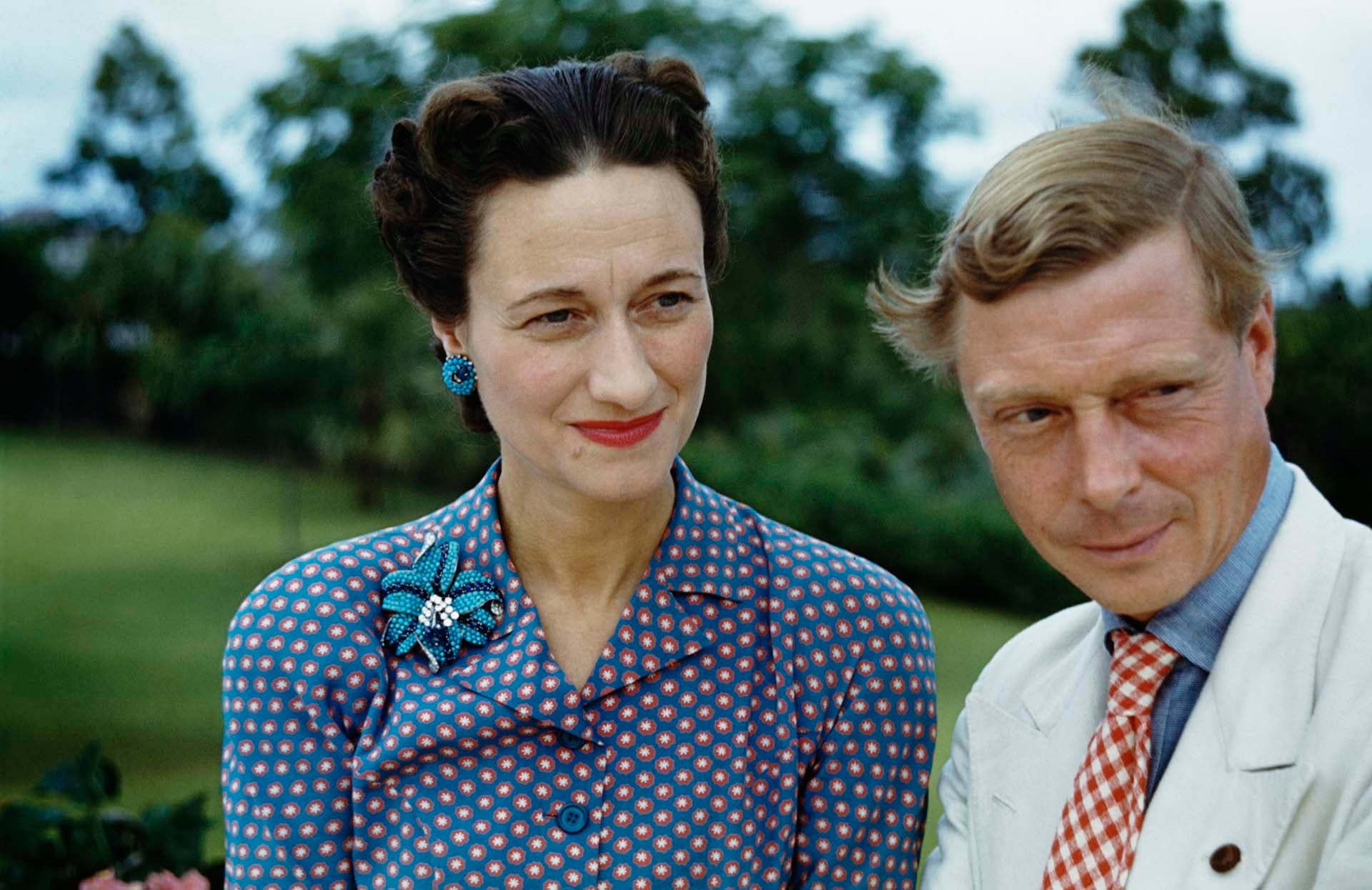 Wallis Simpson y el Duqeu de Windsor, título que le dieron luego de su abdicaión del trono (Photo by Ivan Dmitri/Michael Ochs Archives/Getty Images)