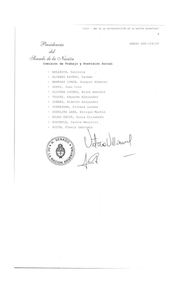 Los integrantes del oficialismo y