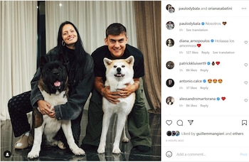 Posteo de Paulo Dybala