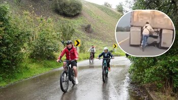 Video: ciclista estuvo cerca de