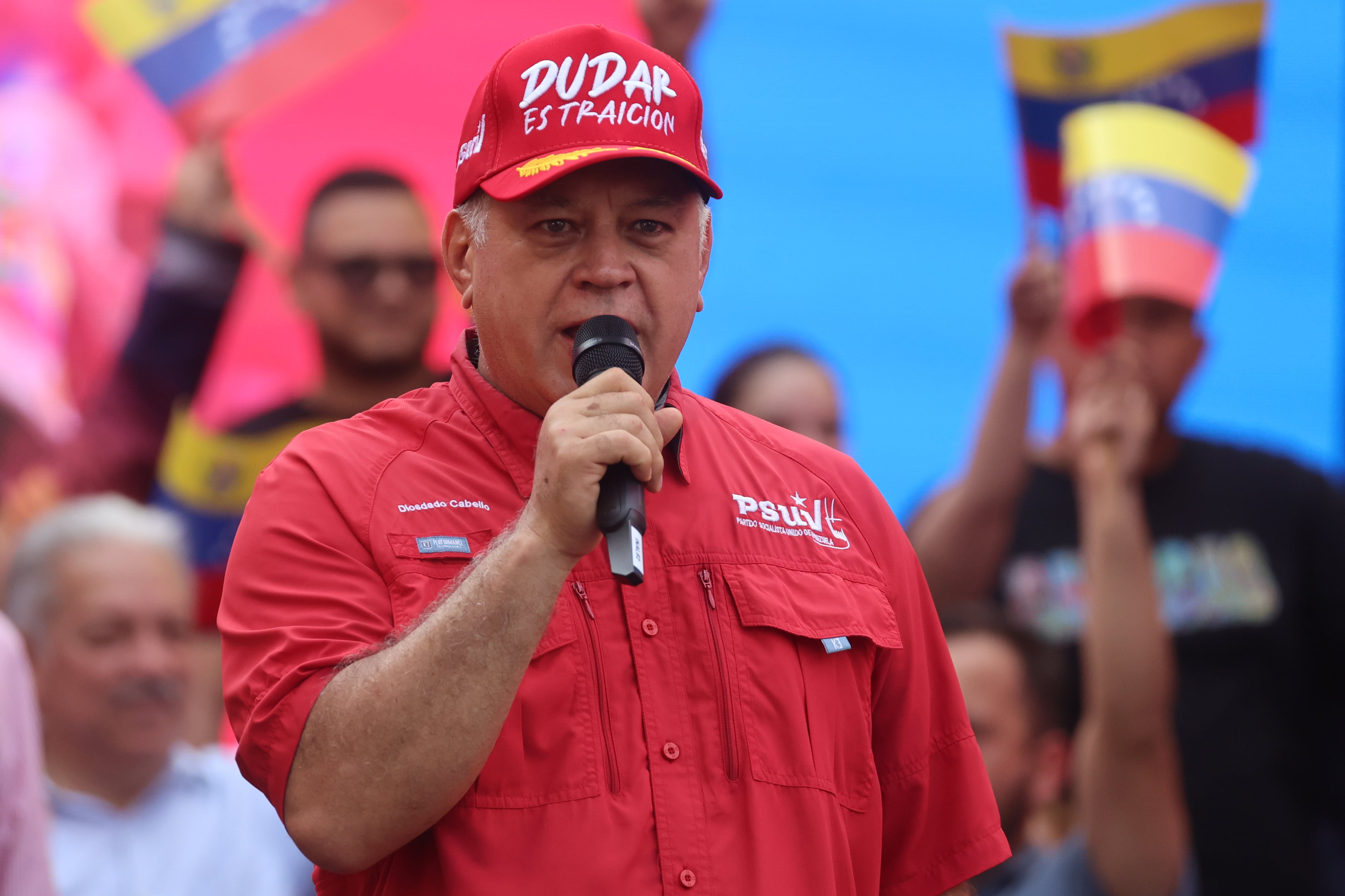 Foto de archivo del secretario general del Partido Socialista Unido de Venezuela (PSUV), Diosdado Cabello (EFE/Miguel Gutiérrez)