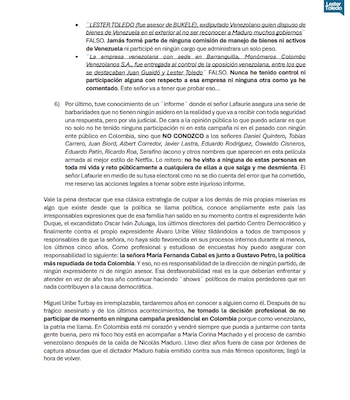 Lester Toledo señaló que no