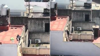 Un joven se subió al