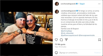 Corcho Rodríguez y Johnny Depp