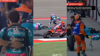 David Alonso se pronunció tras al accidente sufrido en el GP de Indonesia: “Solamente una contusión pulmonar”